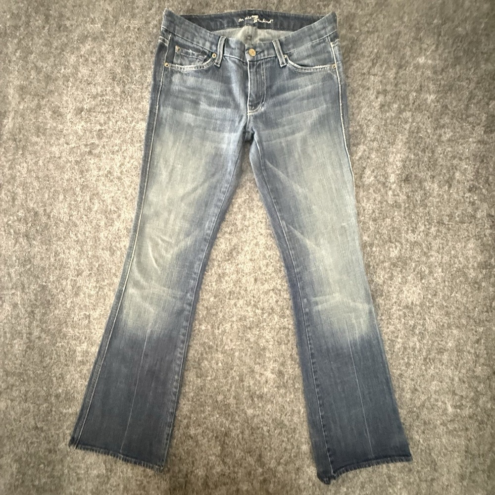 7 For All Mankind A Pocket Bootcut Jeans Womens 27 Medium Wash USA